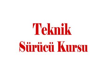 Teknik Sürücü Kursu Eskişehir